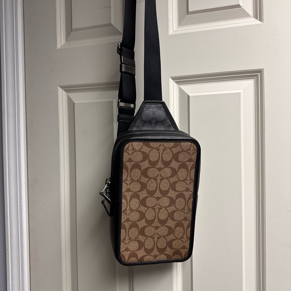 Coach Brown and Black Crossbody Bag